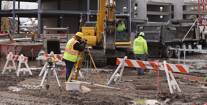 robotic total station layout